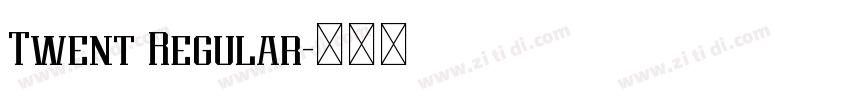 Twent Regular字体转换